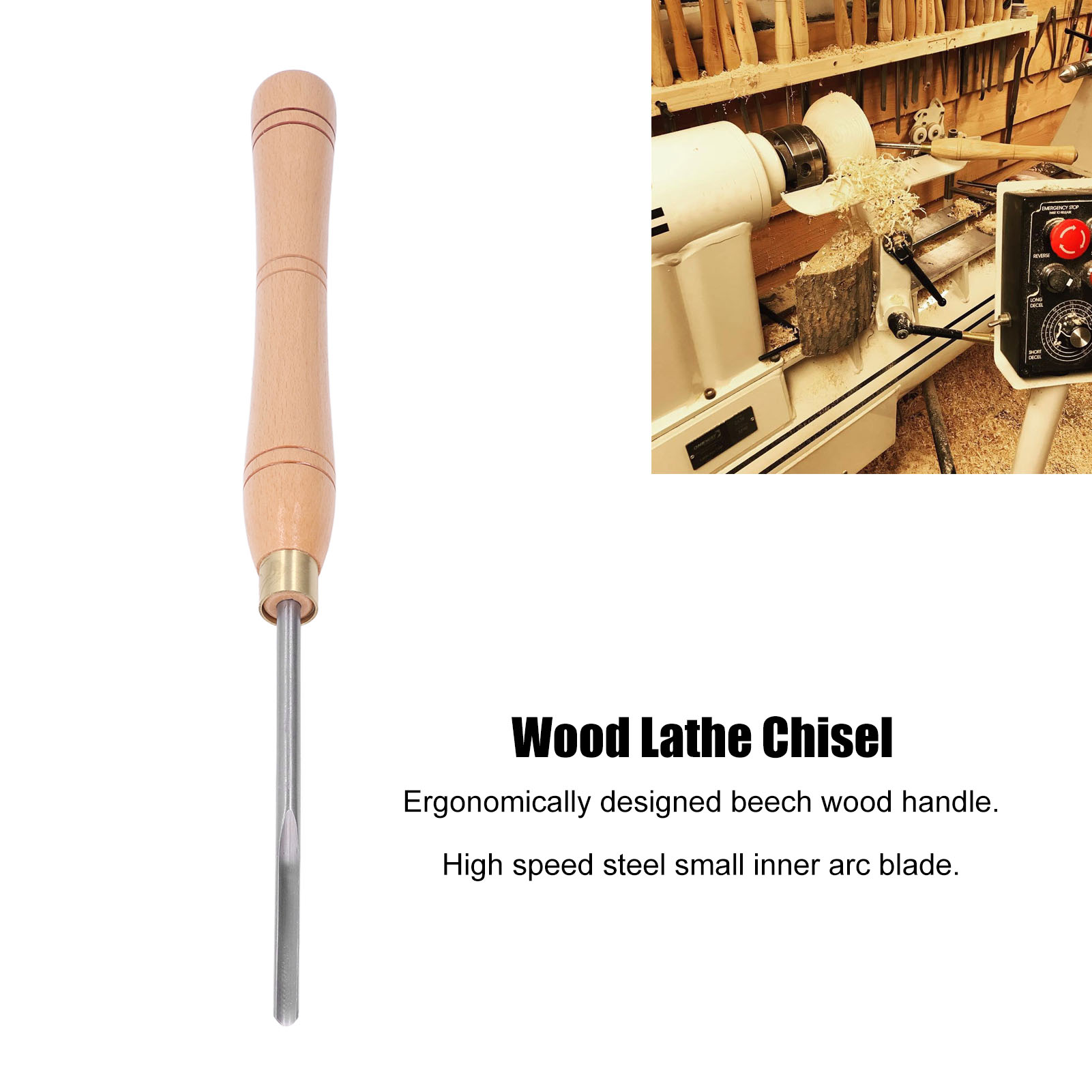 Woodworking Industries - Chisel Turning Tool Wood Lathe Chisel