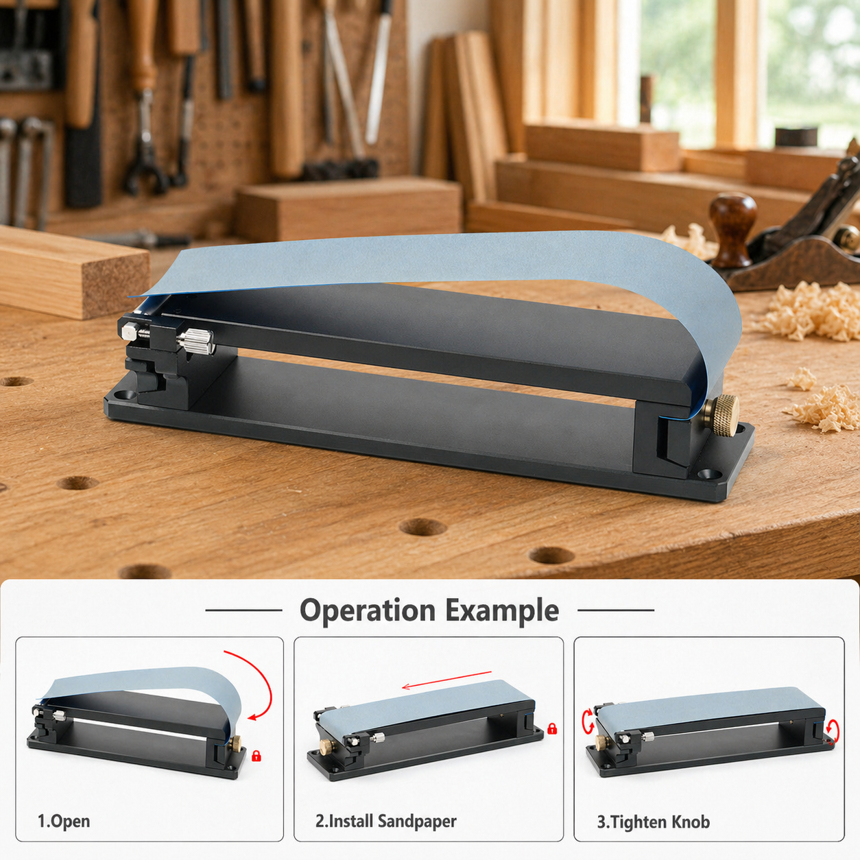 Woodworking Ai - Woodworking Belt Sander,Manual Sanding Machine with