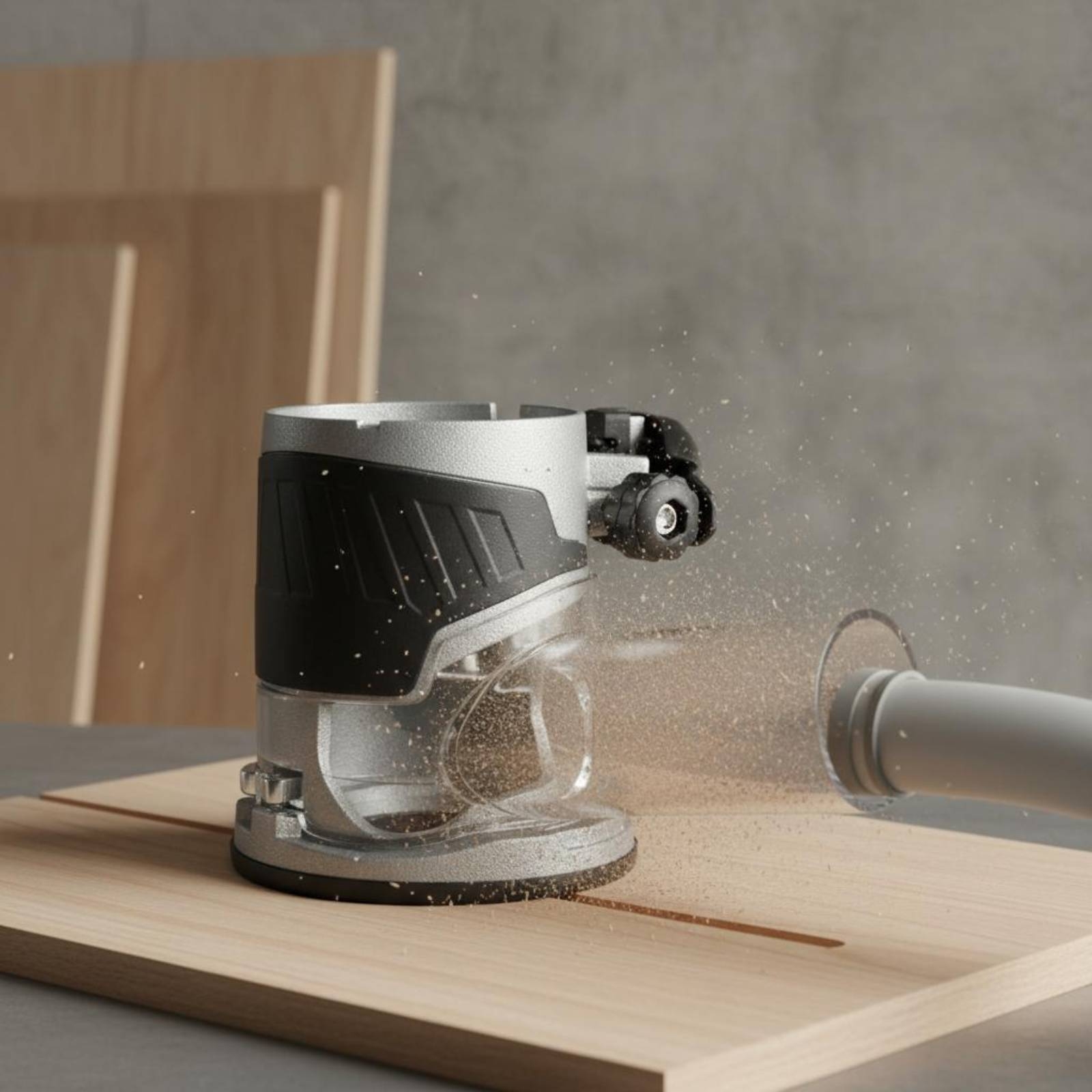 Transparent Router Dust Hood T - Woodworking Routers ulasan dan harga