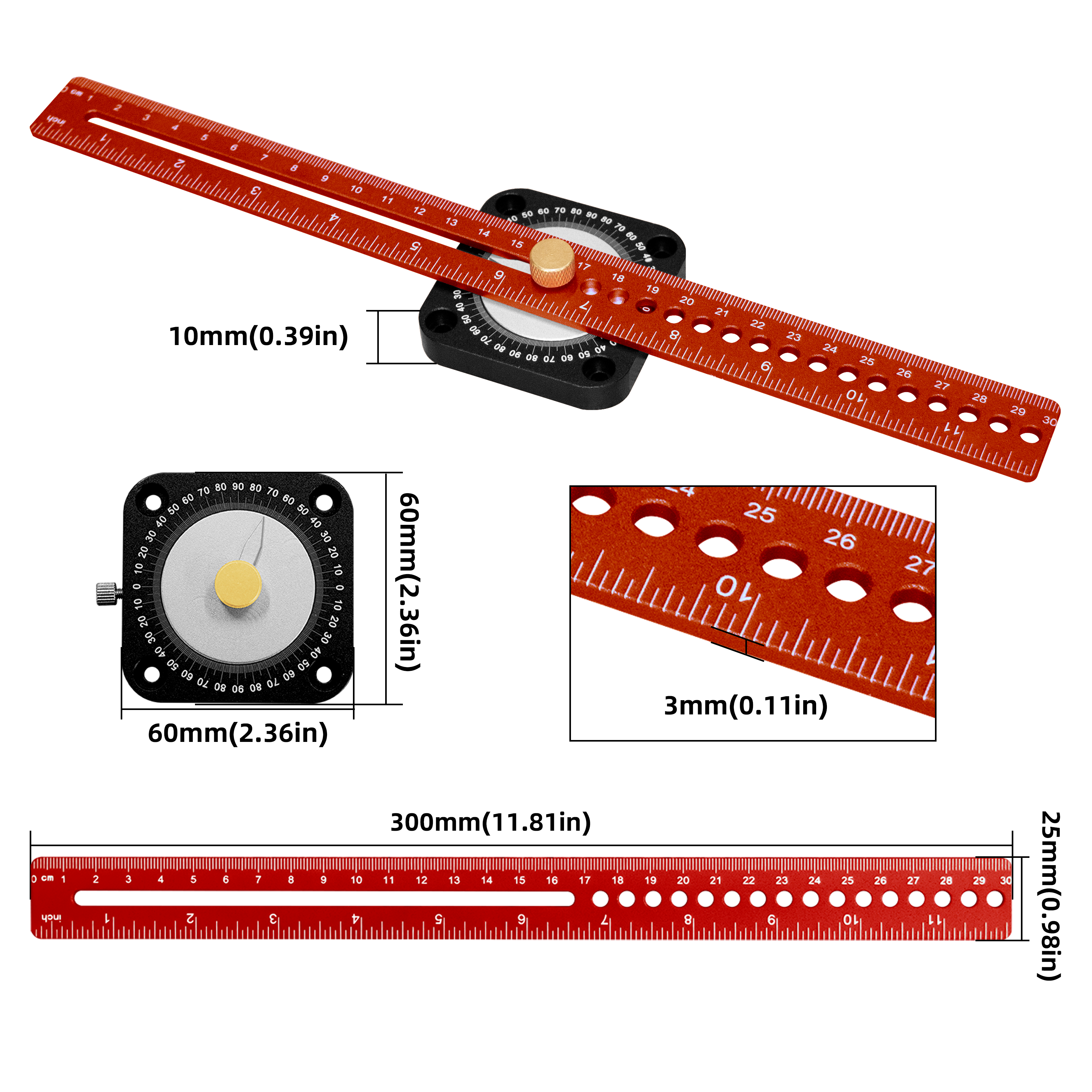 New Woodworking Scriber 360° P - Marking Gauge Tool ulasan dan harga