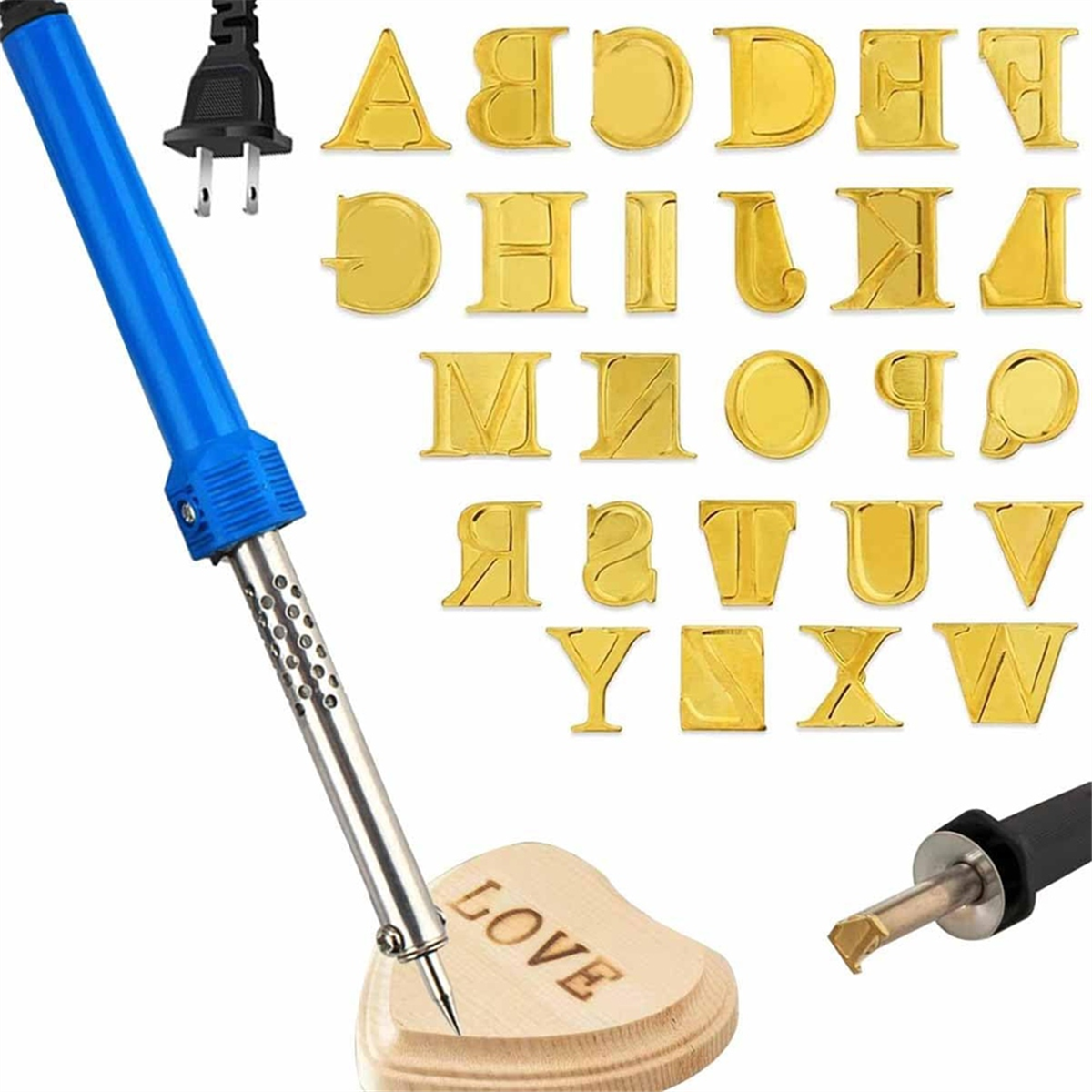 New Wood Burner with Letters S - Wood Chisel Set ulasan dan harga