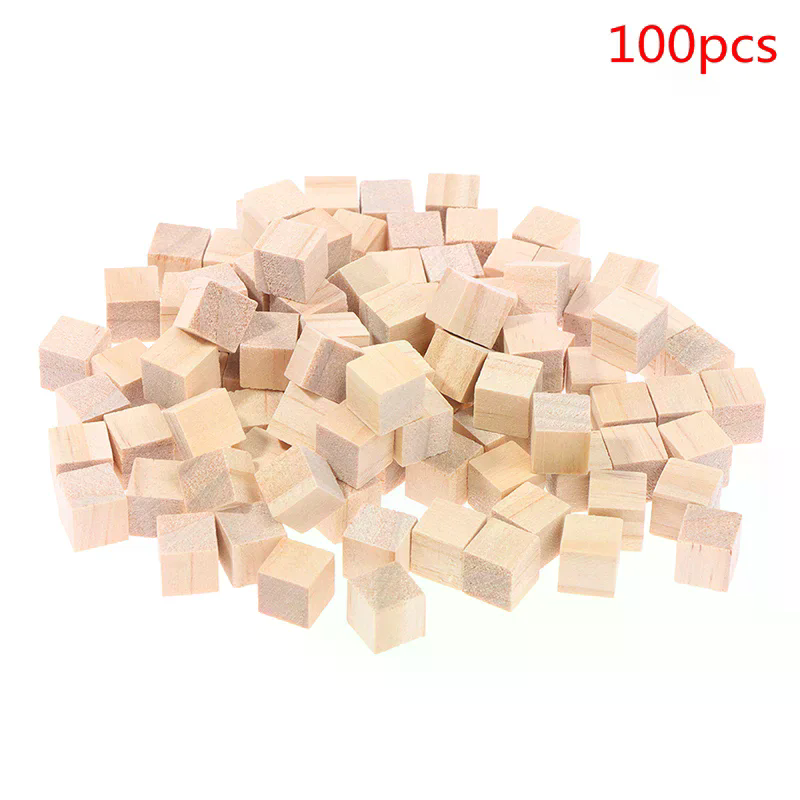 100pcs Unfinished Blank Mini D - Woodworking For Kids ulasan dan harga