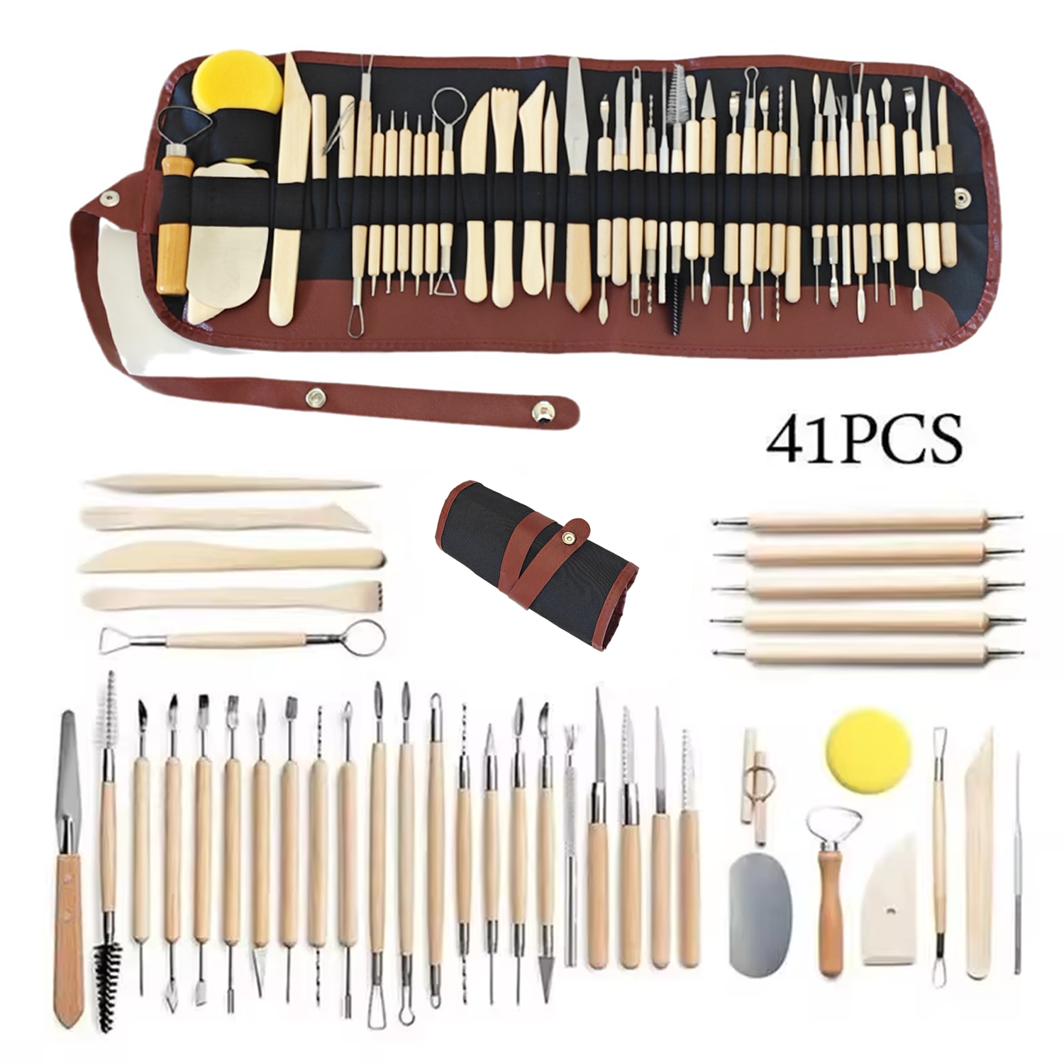 Pottery Clay Sculpting Tools K - Wood Chisel Set ulasan dan harga