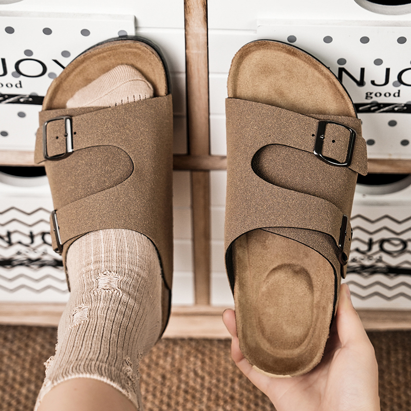 2026 Cork Slippers Men Summer  - Woodworking For Kids ulasan dan harga