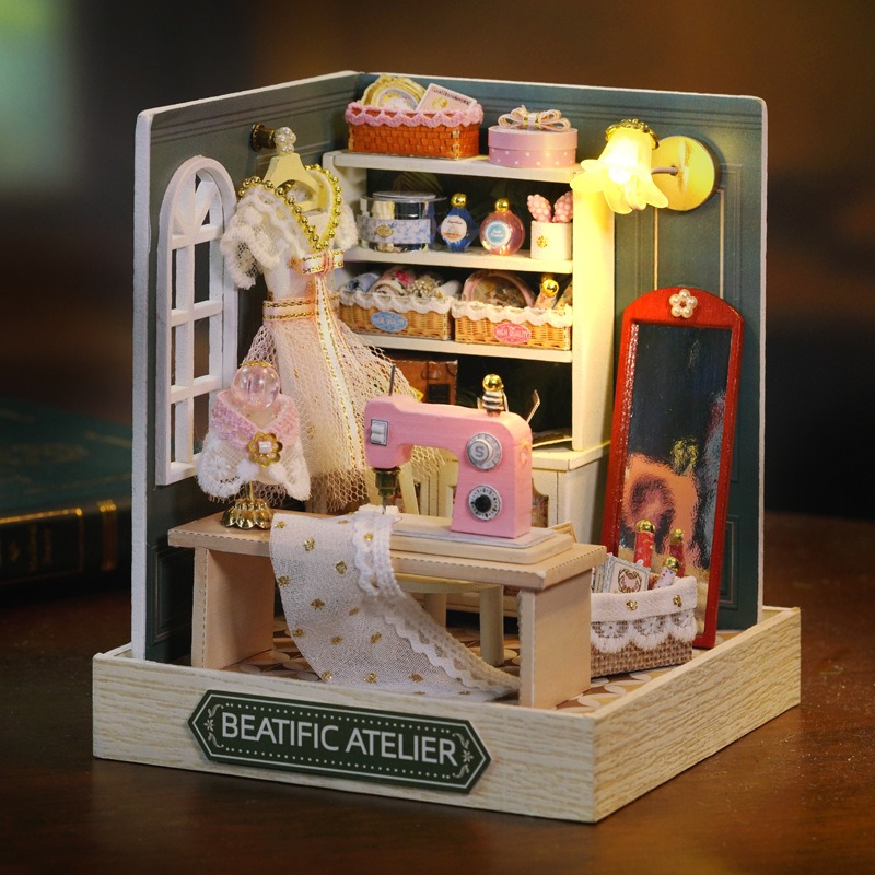 Mini Dollhouse Kit Sakura Stre - Woodworking For Kids ulasan dan harga