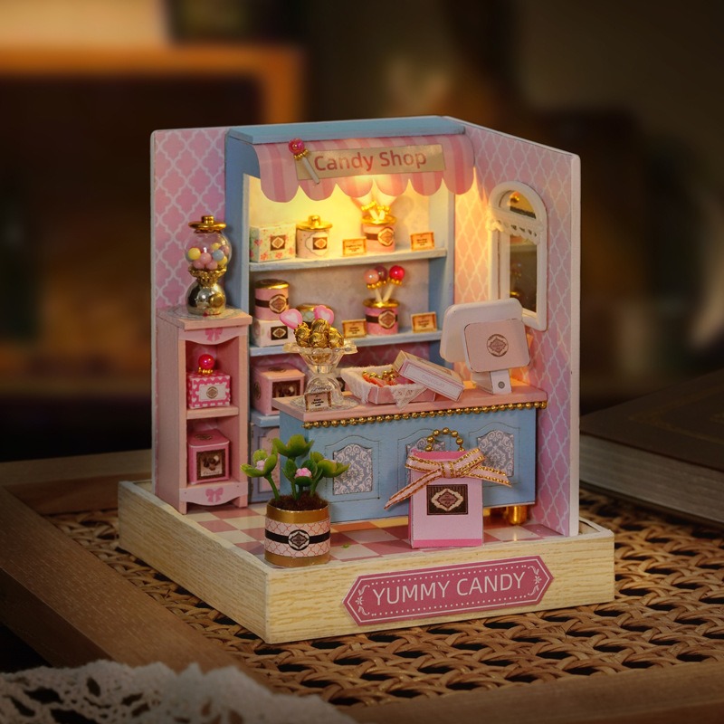 Mini Dollhouse Kit Sakura Stre - Woodworking For Kids ulasan dan harga