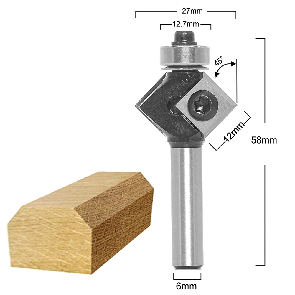 Milling Cutter Router Bit Trim - Woodworking Kickback ulasan dan harga