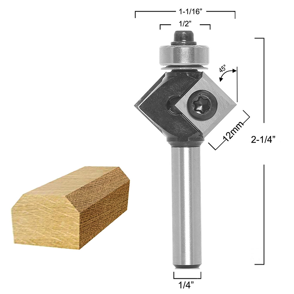 Milling Cutter Router Bit Trim - Woodworking Kickback ulasan dan harga