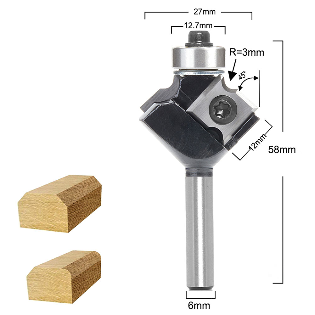 Milling Cutter Router Bit Trim - Woodworking Kickback ulasan dan harga