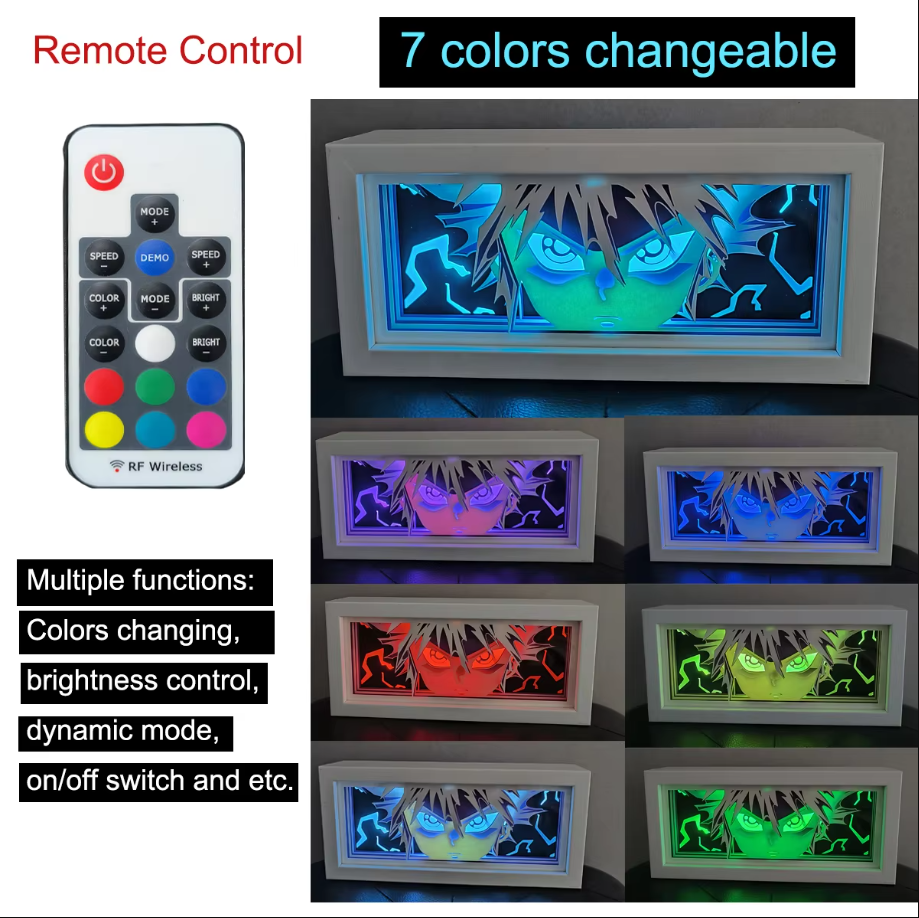 Anime Light Box Paper Cut Shad - Woodworking For Kids ulasan dan harga