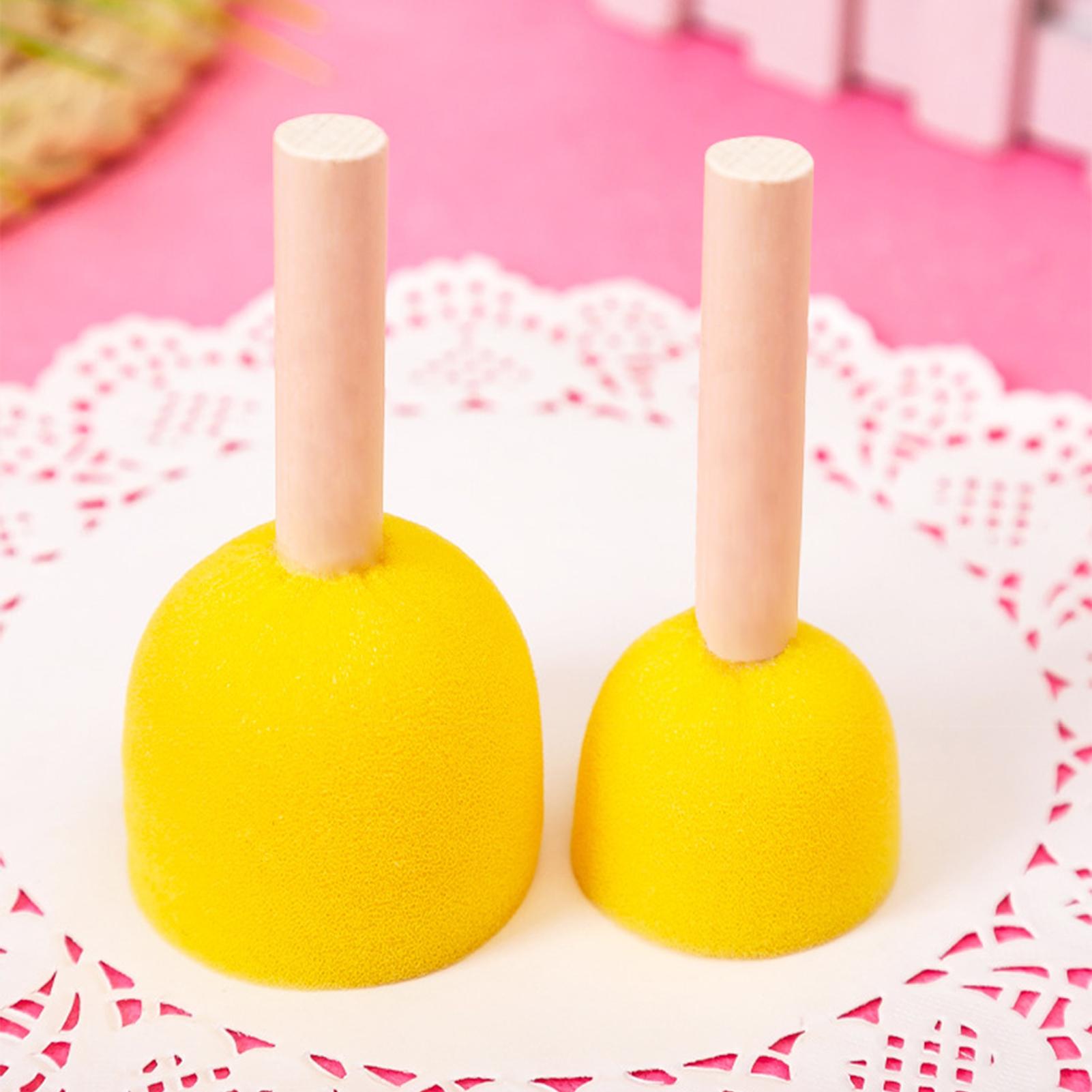 5pcs Round Stencil Sponge Wood - Woodworking For Kids ulasan dan harga