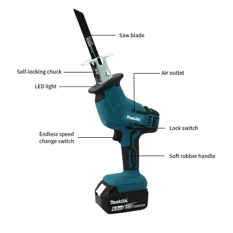 Makita ML-505 Cordless Recipro - Woodworking Rasp ulasan dan harga