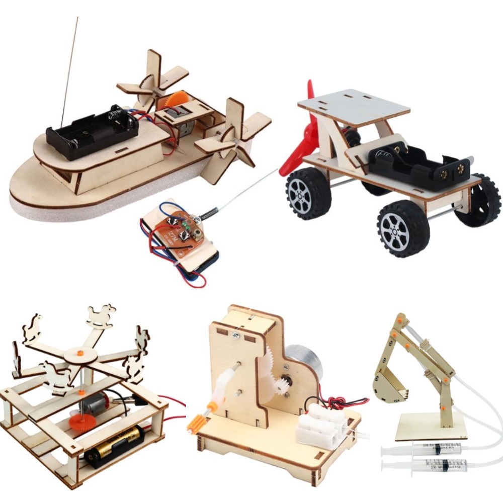 DIY Boat Model Science Toys Ki - Woodworking Kids Toys ulasan dan harga
