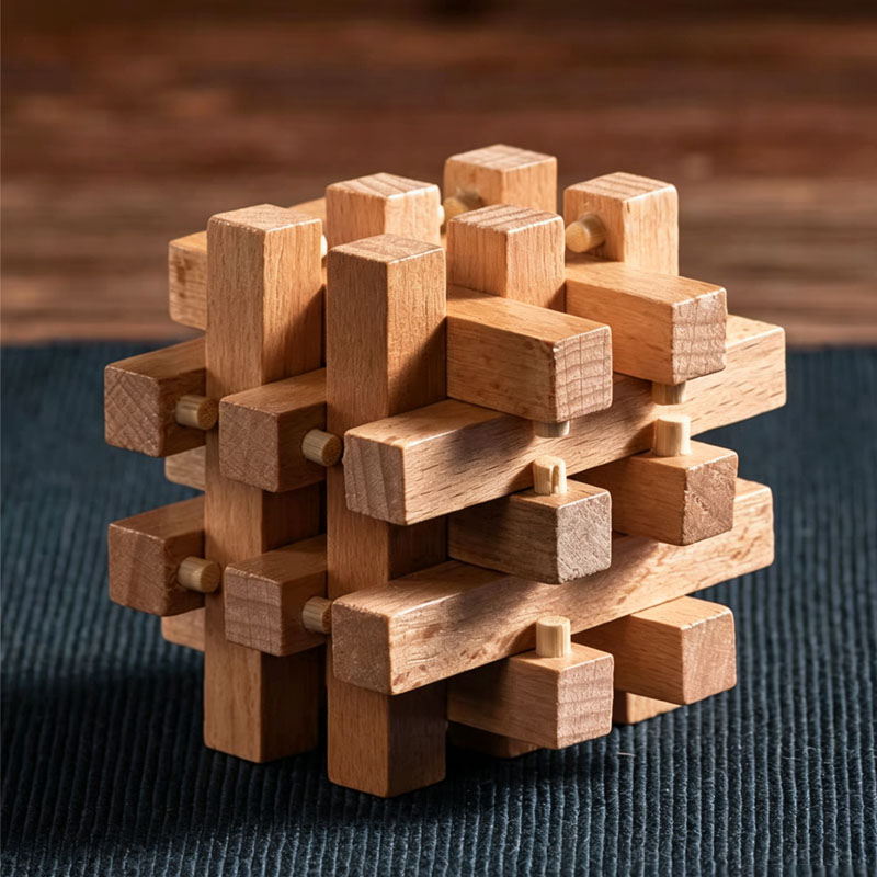 Luban Lock Eighteen LuoHan Woo - Woodworking Kids Toys ulasan dan harga