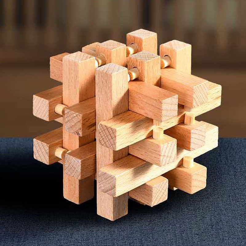 Luban Lock Eighteen LuoHan Woo - Woodworking Kids Toys ulasan dan harga