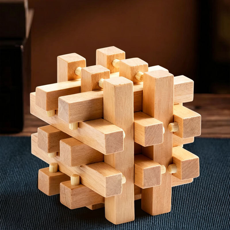 Luban Lock Eighteen LuoHan Woo - Woodworking Kids Toys ulasan dan harga