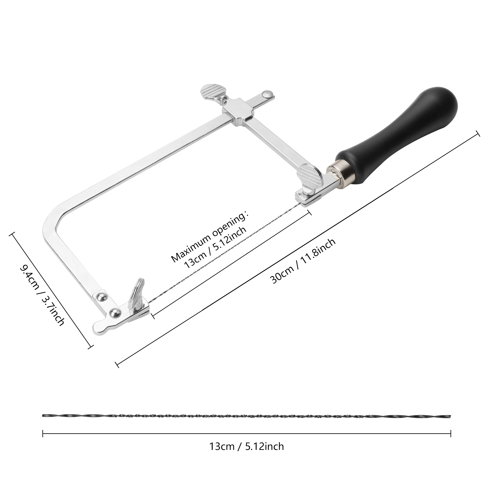 Portable U-shape Saw Bow Hacks - Woodworking Rasp ulasan dan harga