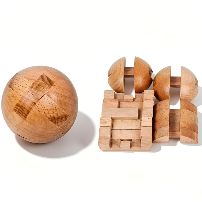 Classic Wooden Puzzle Ball Mag - Woodworking Kids Toys ulasan dan harga