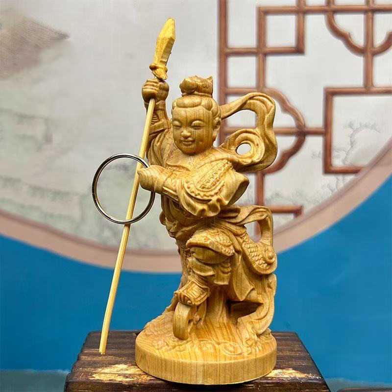 Natural Cypress Nezha Mythical - Woodworking Tv ulasan dan harga