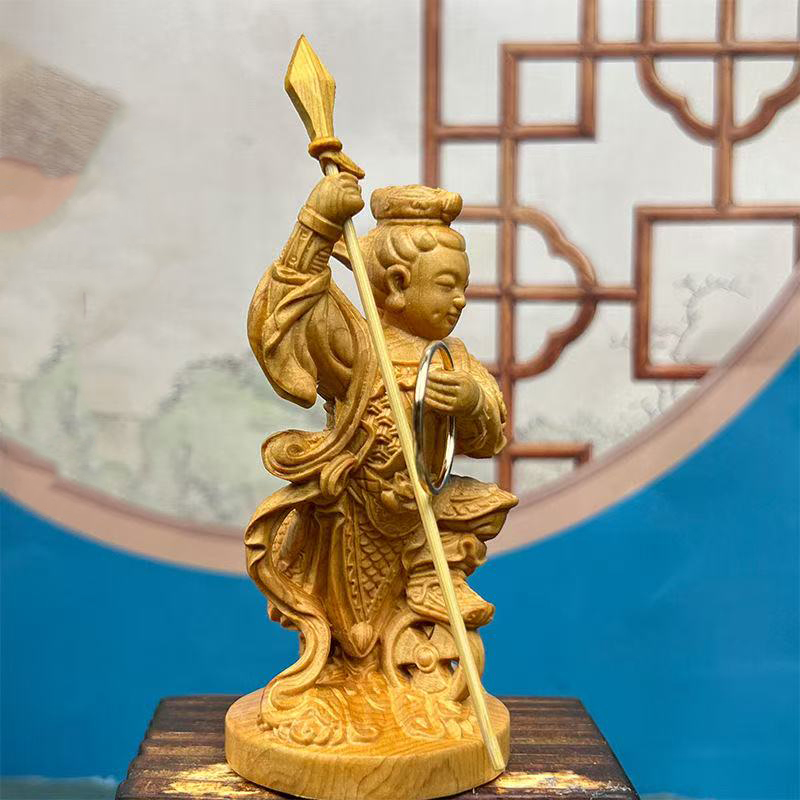 Natural Cypress Nezha Mythical - Woodworking Tv ulasan dan harga