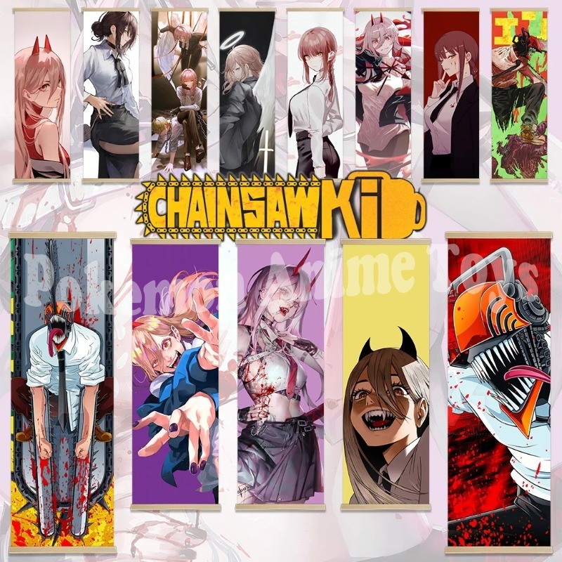 Chainsaw Man Anime Poster Wood - Woodworking Tv ulasan dan harga