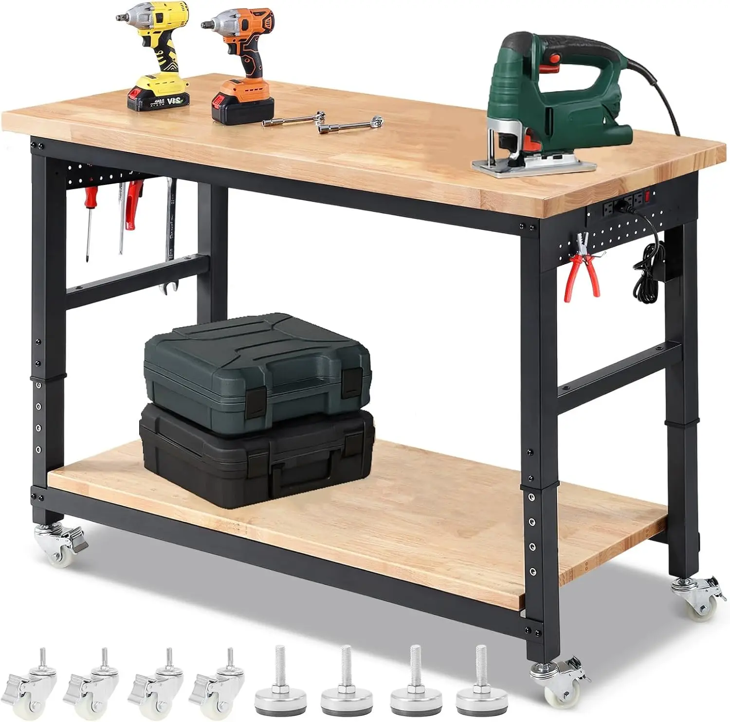 ENJOYWOOD Work Table for Garag - Woodworking Table ulasan dan harga
