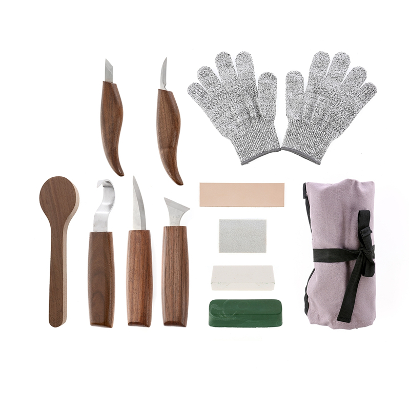 12PCS/Set Woodworking Walnut C - Wood Chisel Set ulasan dan harga