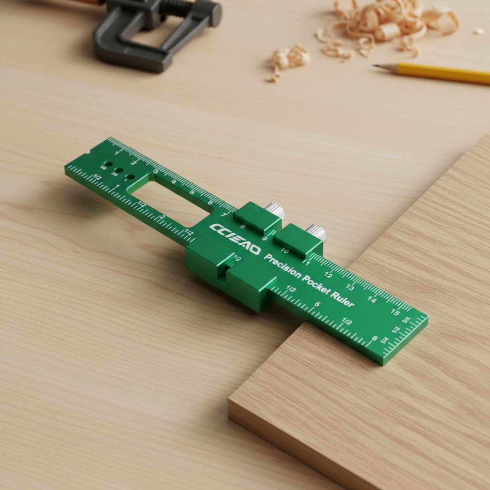 Aluminum Angle Ruler Clear Sca - Marking Gauge Tool ulasan dan harga