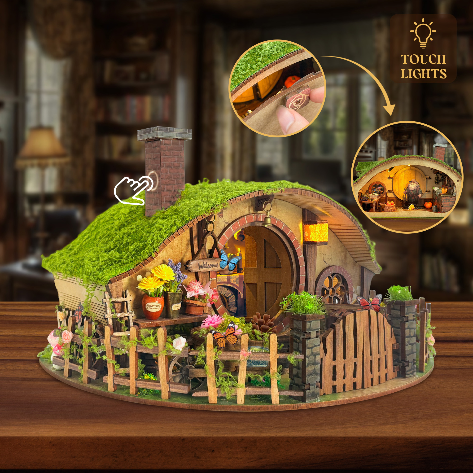 Wooden DIY Magic Ring Dollhous - Woodworking For Kids ulasan dan harga