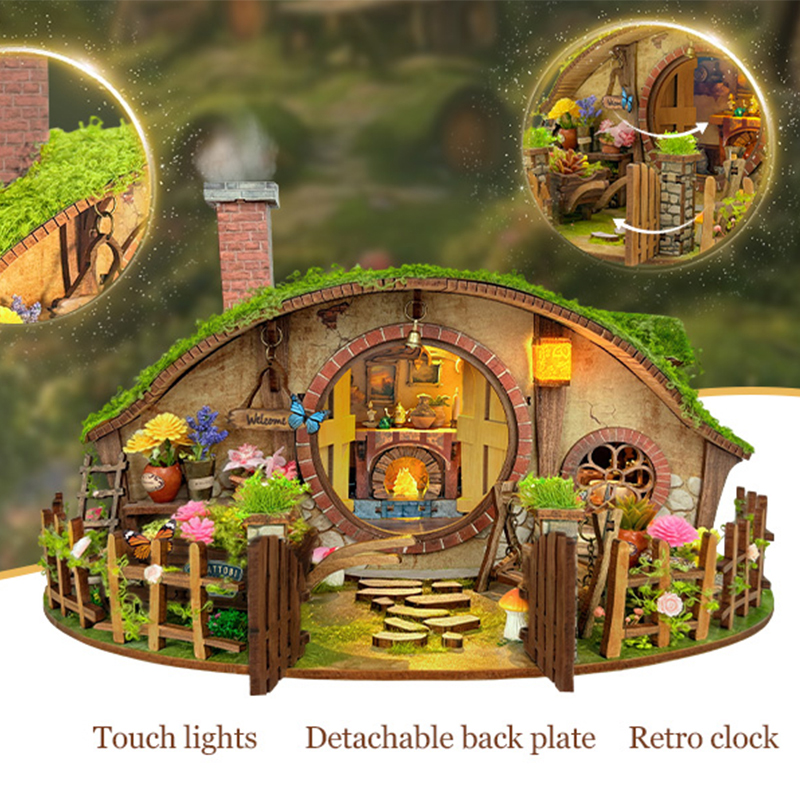 Wooden DIY Magic Ring Dollhous - Woodworking For Kids ulasan dan harga