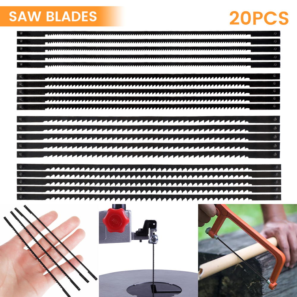 20Pcs Scroll Saw Blades High C - Woodworking Bandsaw ulasan dan harga